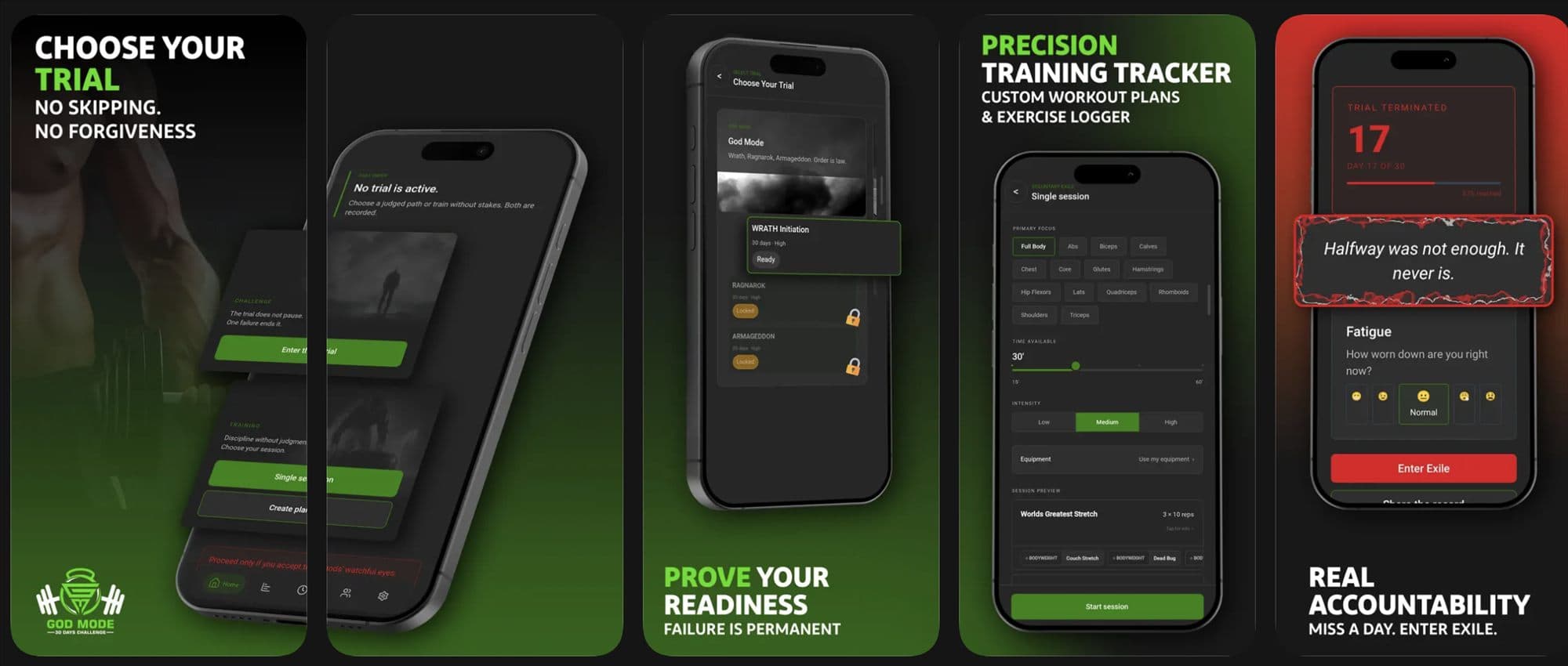 GMC: God Mode Challenge App Store marketing screenshots